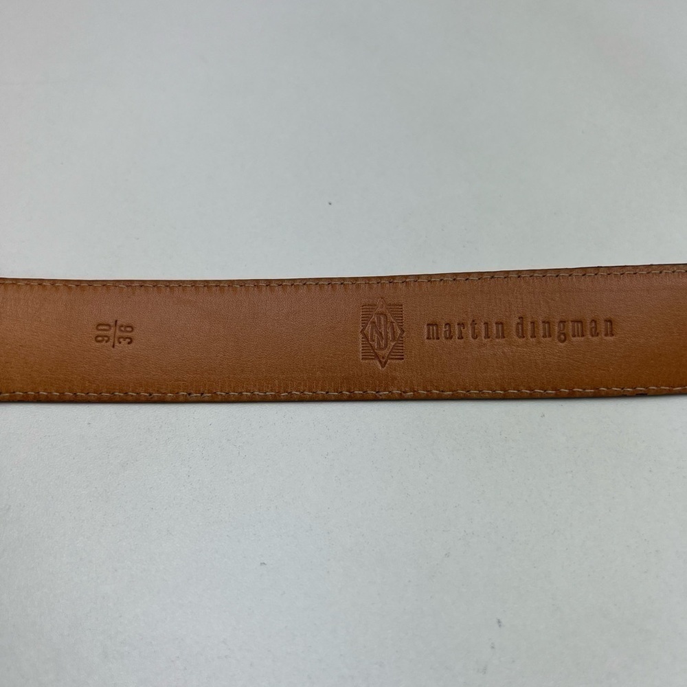 Martin Dingman Men’s Genuine Calfskin Handmade in America Solid Brass Buckle 36 - Picture 6 of 8